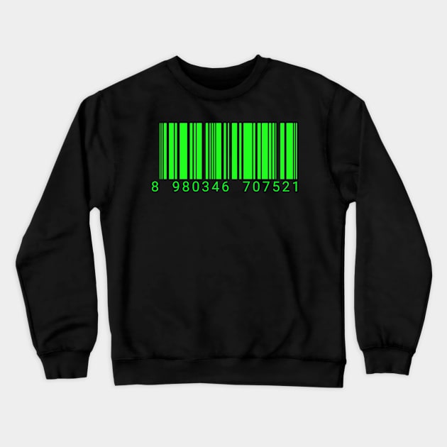 The BARCODE Crewneck Sweatshirt by MofisART